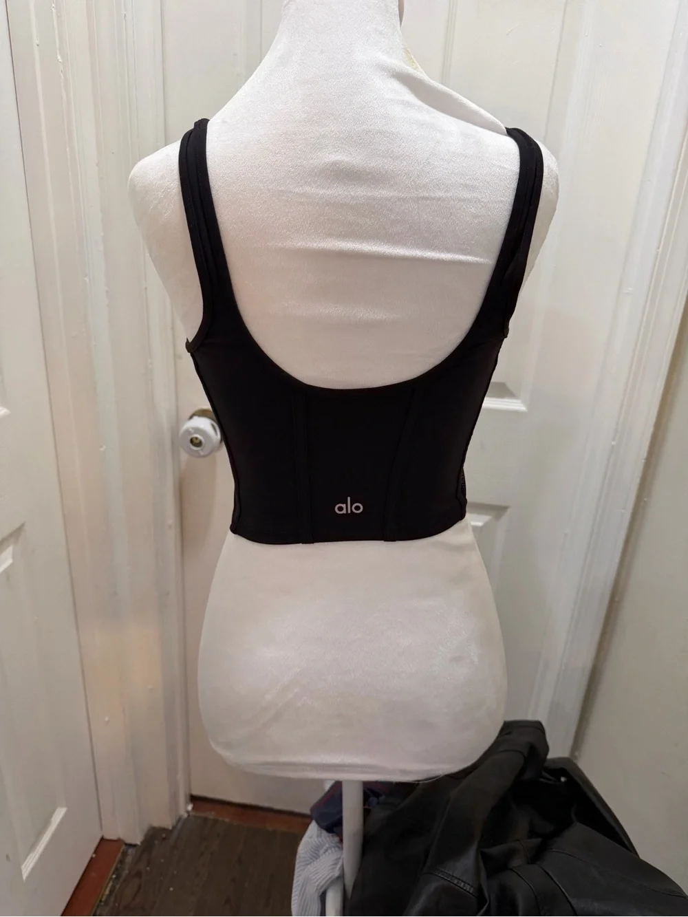 lululemon athletica Black Mesh-Accent Crop Tank